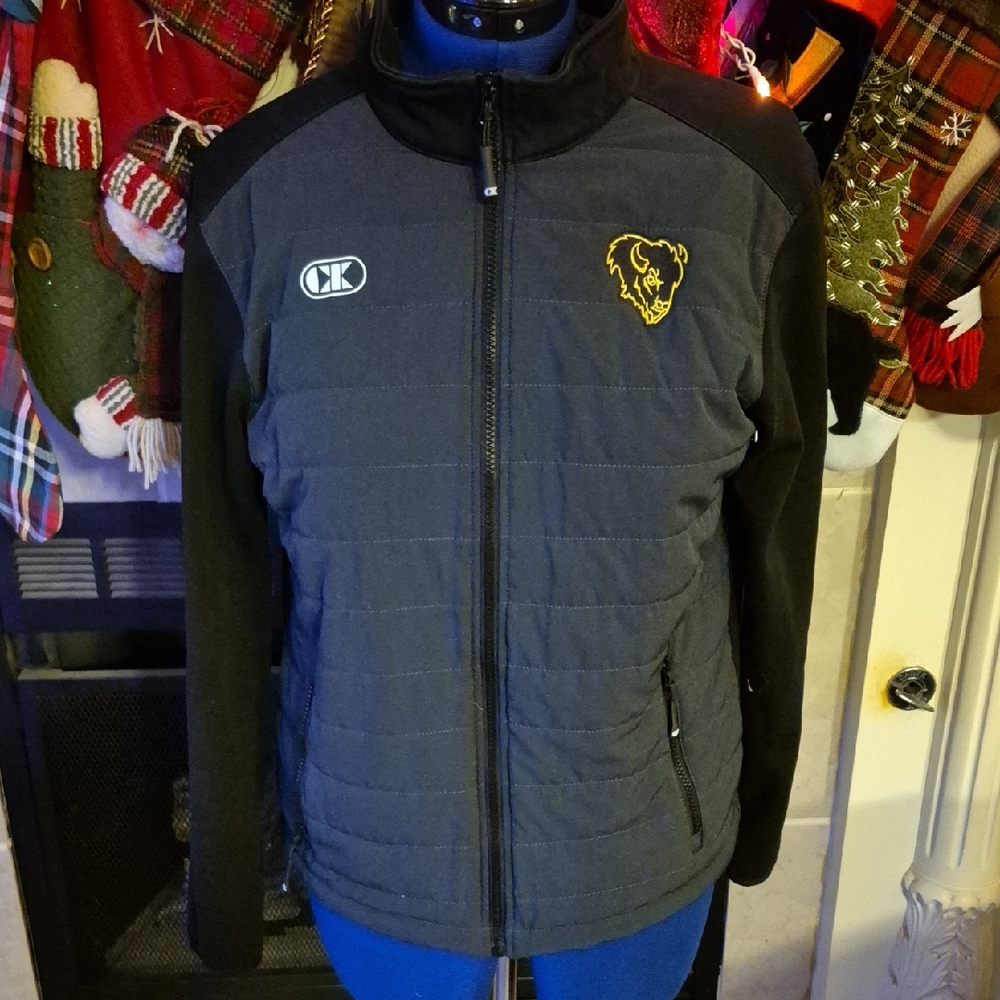 Cliff Keen Full Zip Sz. Small:21.5"×25". Black Performance Jacket.(#1629A)